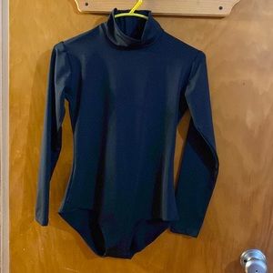 Black turtleneck leotard size S